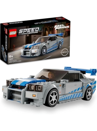 LEGO Speed Champions Daha Hızlı Daha Öfkeli Nissan Skyline GT-R (R34) 76917 