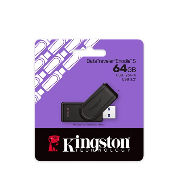 KINGSTON 128GB USB 3.2 Usb Bellek DATATRAVELER EXODIA S DTXS/128GB
