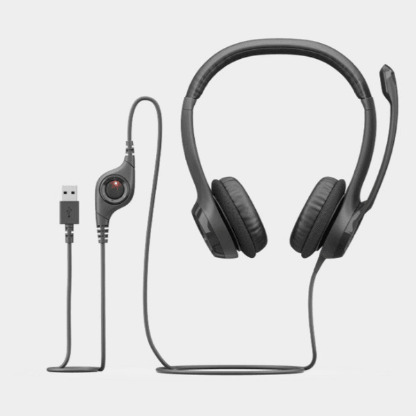 LOGITECH H390 USB Mikrofonlu Kulaklık Siyah Headset 981-000406