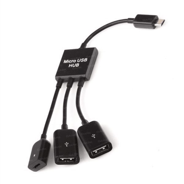 DARK 80cm DK-AC-USB2MICRO2 USB OTG Kablo Siyah