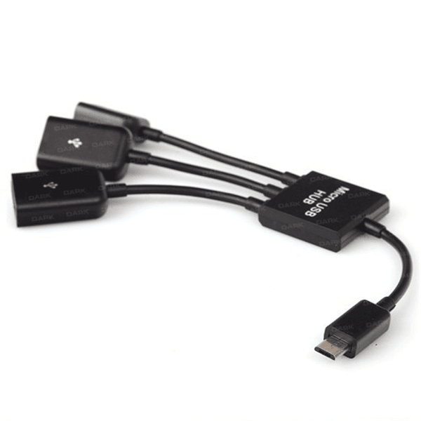 DARK 80cm DK-AC-USB2MICRO2 USB OTG Kablo Siyah