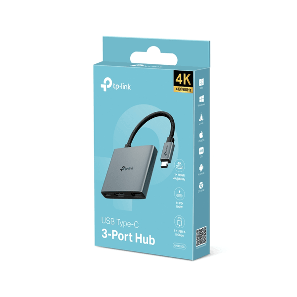 TP-LINK UH3020C USB Type C 3-Port Hub (HDMI+USB3.0+PD100W)