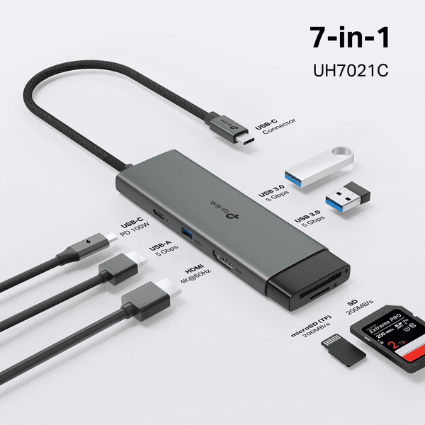 TP-LINK UH7021C USB TypeC 7-Port Hub