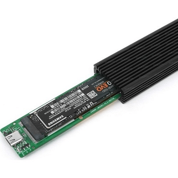 DARK Type-C DK-AC-DSEM4 NVMe M2 Alüminyum Harddisk Kutusu Siyah