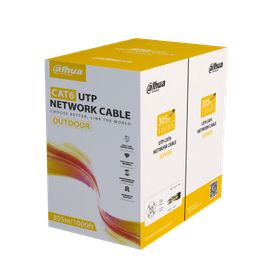 DAHUA 305metre CAT6 Utp 23AWG Siyah Saf Bakır Kablo (PE) DH-PFM920-6UN