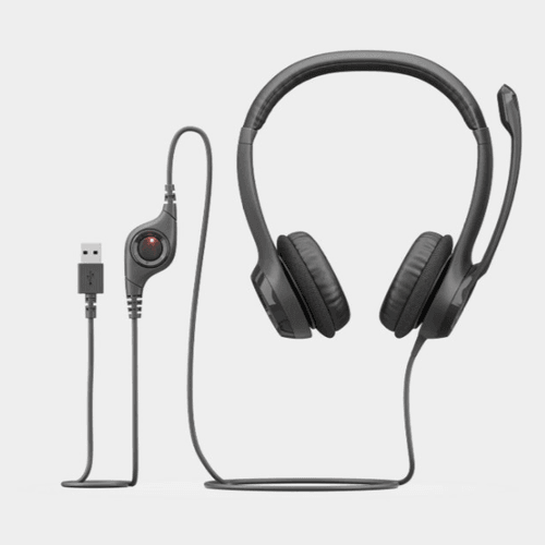 LOGITECH H390 USB Mikrofonlu Kulaklık Siyah Headset 981-000406