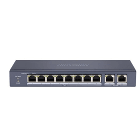 HIKVISION 8port 60w FULL PoE DS-3E0310P-E/M 10/100 2X-UPLINK Yönetilemez Switch Metal               