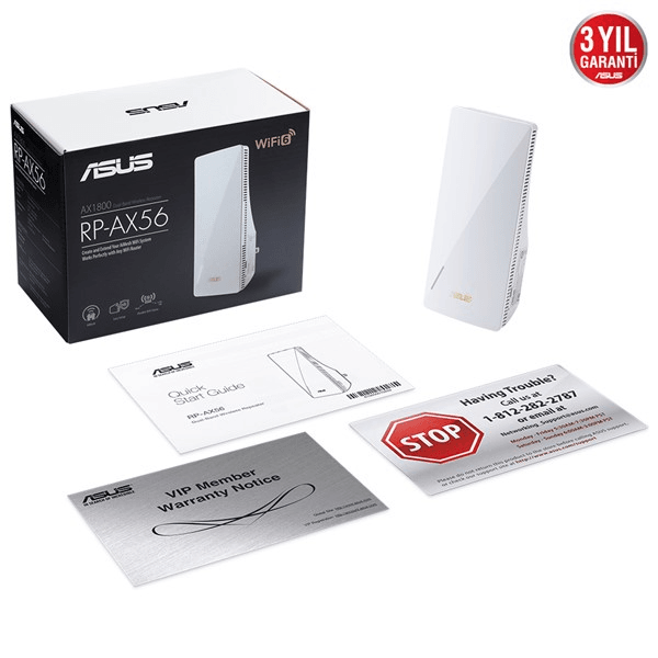 ASUS RP-AX56 AX1800 Dual Band EV Ofis Tipi Router Priz Tip