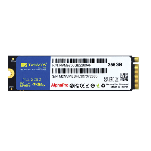 TWINMOS 256GB NVMe256GB2280AP 3600- 3250MB/s M2 NVME GEN3 Disk