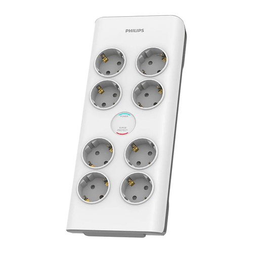 PHILIPS 8-li SPN7080WA/62 900 Joules Akım Koruma Prizi Beyaz