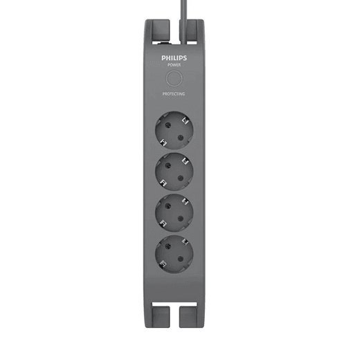 PHILIPS 4-lü SPN3140A/62 900 Joules Akım Koruma Prizi Gri