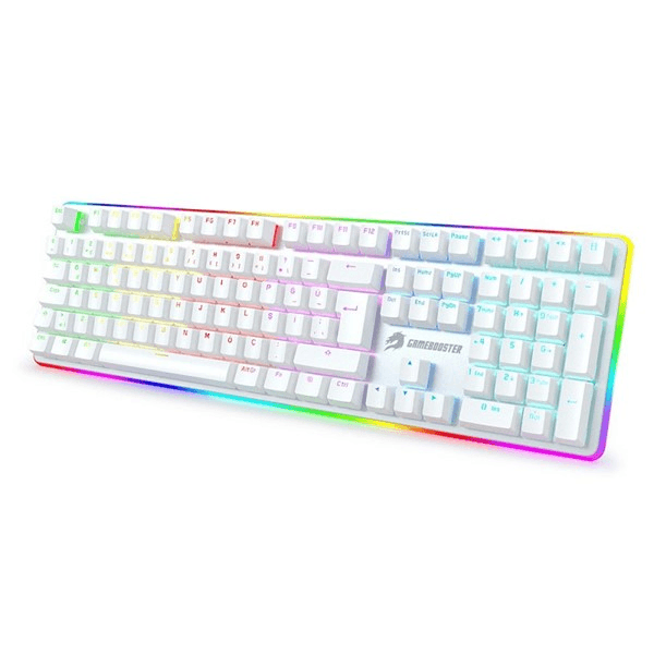 GameBooster G918 USB Q Trk RGB Mekanik Beyaz Gaming Klavye GB-G918R-WH