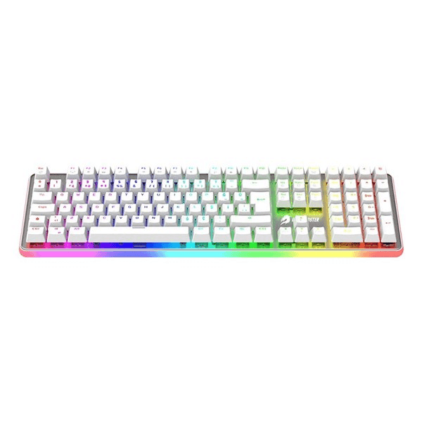 GameBooster G918 USB Q Trk RGB Mekanik Beyaz Gaming Klavye GB-G918R-WH