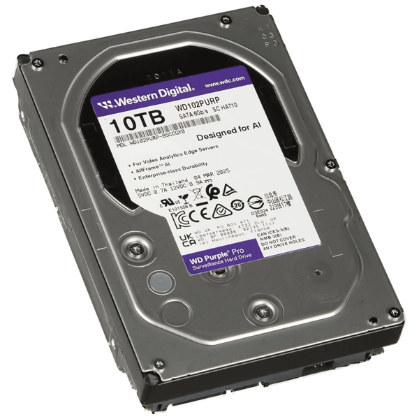 WD 10TB Purple Pro WD102PURP 512MB 7200RPM SATA-3  Güvenlik Diski
