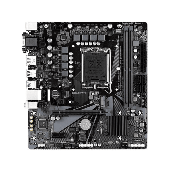 GIGABYTE H610M-S2H DDR4 HDMI DVI DP PCIe 16X v4.0 1700p mATX