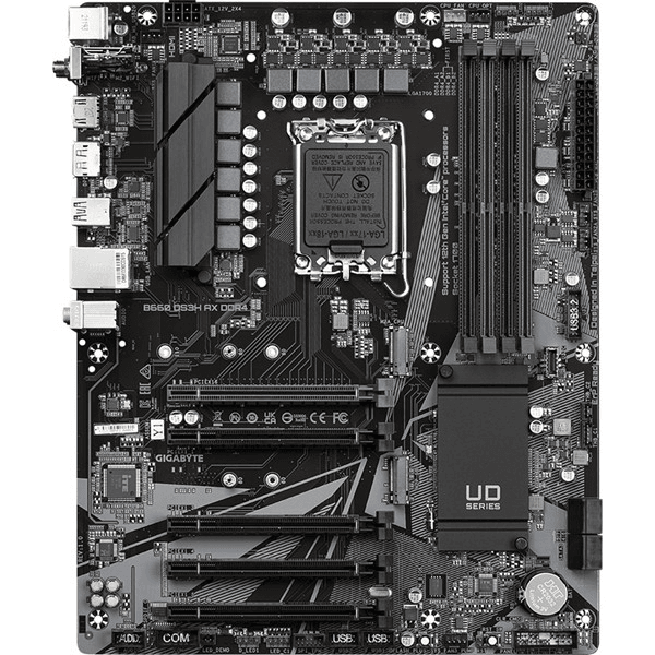 GIGABYTE B660 DS3H AX WIFI-6E DDR4 HDMI DP PCIe 16X v4.0 1700p ATX
