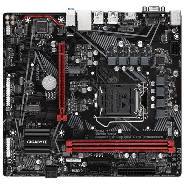 GIGABYTE B560M-H DDR4 M2 PCIe NVME HDMI PCIe 16X v4.0 1200p v2 mATX