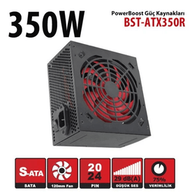 POWERBOOST 350W BST-ATX350R 12cm Fanlı Power Supply