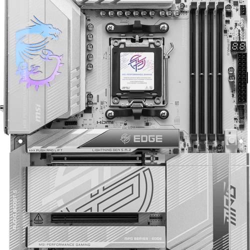MSI MPG X870E EDGE TI WIFI7 DDR5 HDMI-DP TYPEC PCIE 5.0 AM5 ATX BEYAZ