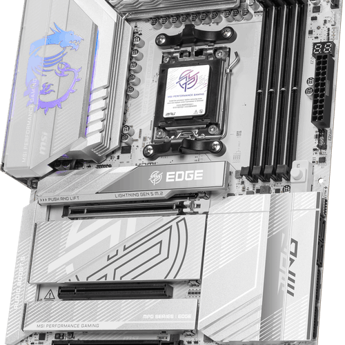 MSI MPG X870E EDGE TI WIFI7 DDR5 HDMI-DP TYPEC PCIE 5.0 AM5 ATX BEYAZ