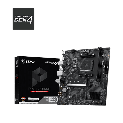 MSI PRO B550M-B DDR4 HDMI-DP PCIE 4.0 AM4 mATX