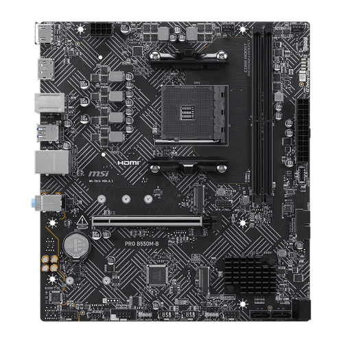 MSI PRO B550M-B DDR4 HDMI-DP PCIE 4.0 AM4 mATX