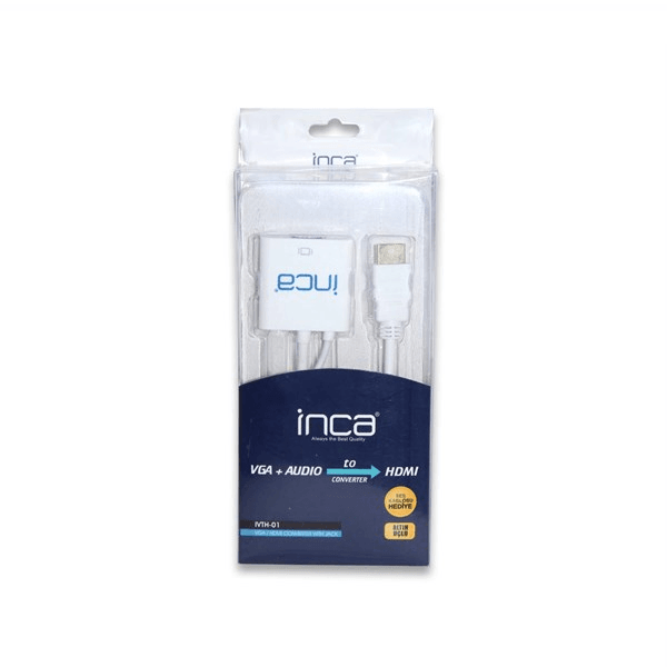 INCA IVTH-01 0.15metre VGA- HDMI Görüntü Adaptörü Beyaz 1080p