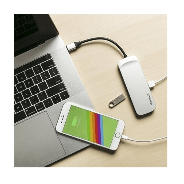 KINGSTON Nucleum HUBC1-SR-EN 7port USB 3.1,Type-C,HDMI Kart Okuyucu Gümüş USB Çoklayıcı Hub