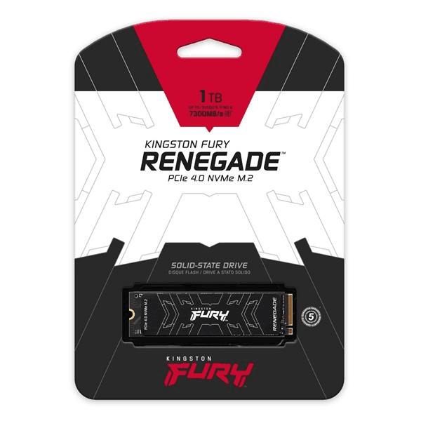 KINGSTON 1TB FURY RENEGADE SFYRS/1000G 7300- 6000MB/s M2 PCIe NVMe Gen4 Disk