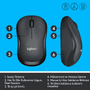 LOGITECH M220 Kablosuz Sessiz Optic Gri / Siyah Mouse 910-004878