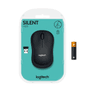 LOGITECH M220 Kablosuz Sessiz Optic Gri / Siyah Mouse 910-004878