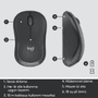 LOGITECH MK295 Kablosuz Q Trk Sessiz Siyah Multimedya Klavye - Mouse Set 920-009804