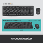 LOGITECH MK295 Kablosuz Q Trk Sessiz Siyah Multimedya Klavye - Mouse Set 920-009804