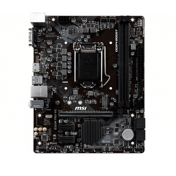 MSI B365M PRO-VH DDR4 M2 PCIe NVME HDMI PCIe 16X v3.0 1151p v2 mATX