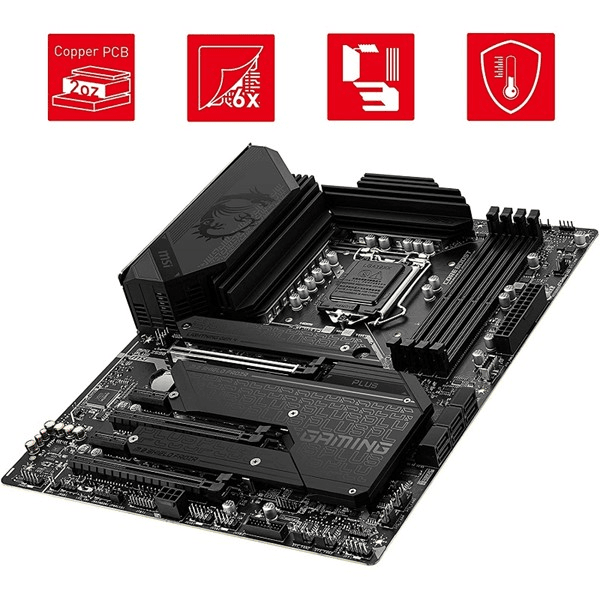 MSI MPG Z590 GAMING PLUS DDR4 M2 PCIe NVME HDMI DP PCIe 16X v4.0 1200p v2 ATX