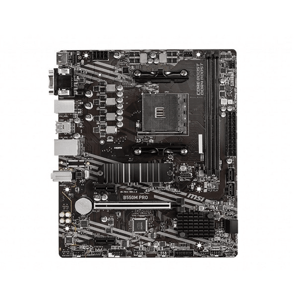 MSI B550M PRO DDR4 M2 PCIe NVME HDMI DP PCIe 16X v4.0 AM4 mATX