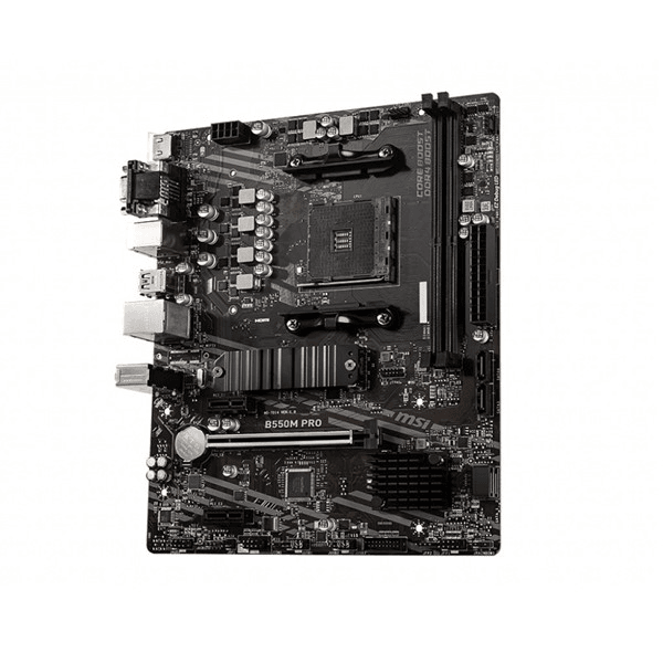 MSI B550M PRO DDR4 M2 PCIe NVME HDMI DP PCIe 16X v4.0 AM4 mATX