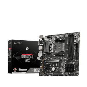MSI PRO B550M-P GEN3 DDR4 HDMI DVI PCIe 16X v5.0 AM4 mATX