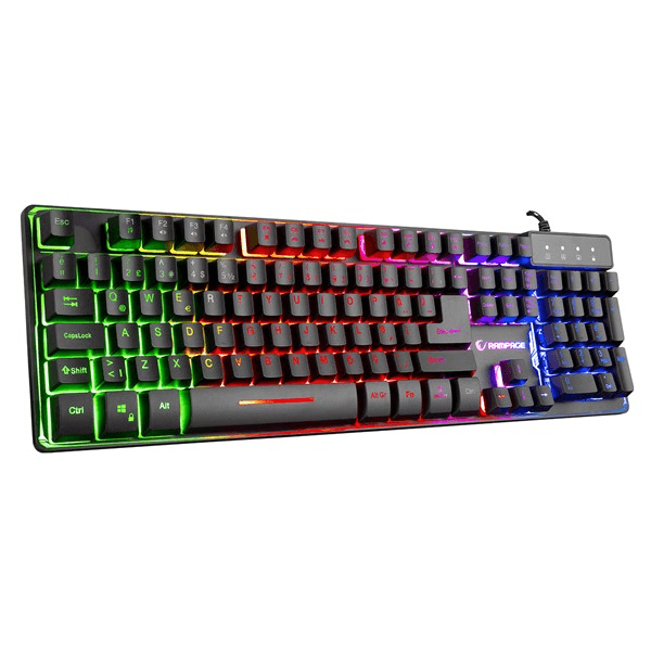 RAMPAGE CYPHER USB Q RGB Led Aydınlatmalı Gaming Klavye - Mouse Set KM-RX9