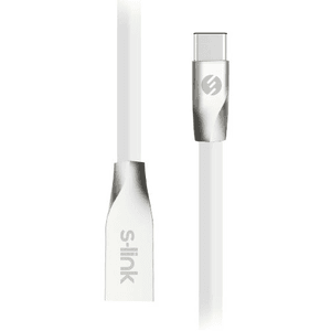 S-LINK Swapp SW-C705 1metre Type-C 2amper Beyaz Şarj Kablosu