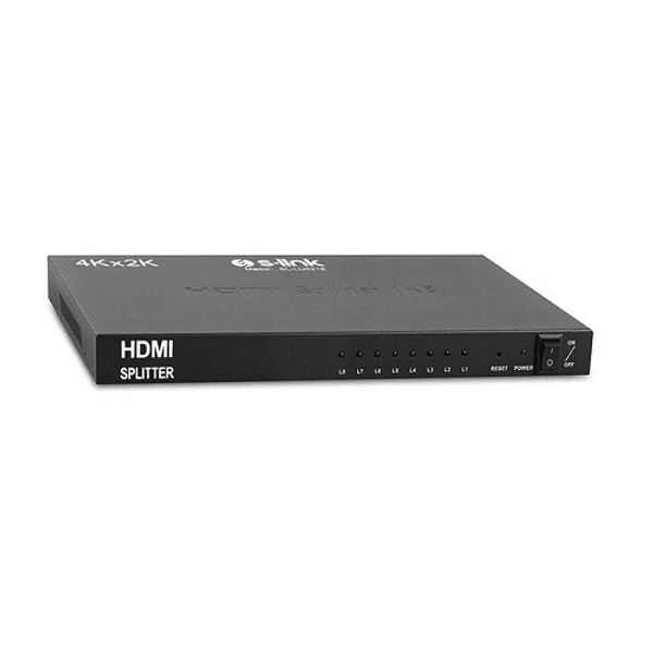 S-LINK 8port SL-LU6218 1port HDMI (giriş) 8port HDMI (çıkış) 4K HDMI Splitter