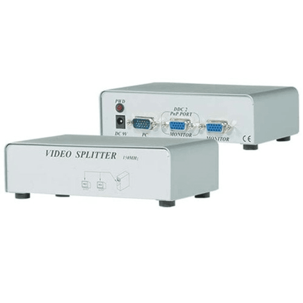 S-LINK 2port SL-2502 2x 15pin DSub 1920x1440 250mhz Vga,Video Splitter
