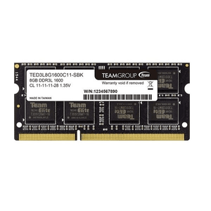 TEAM 8GB DDR3 1600MHZ NOTEBOOK RAM Elite TED38G1600C1101