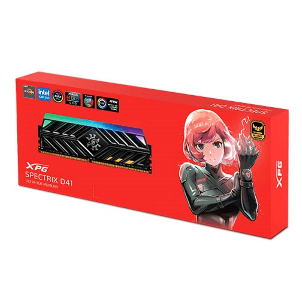 XPG 8GB DDR4 3600MHZ CL18 PC RAM SPECTRIX D41 AX4U36008G18I-ST41