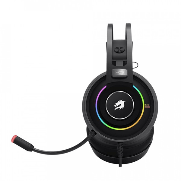 GameBooster H03 Dragon King Running RGB LED 7.1 Titreşimli Siyah Oyuncu Kulaklığı