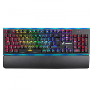 GameBooster G906B Spectrum Rainbow Aydınlatmalı Bileklikli Mekanik Oyun Klavyesi