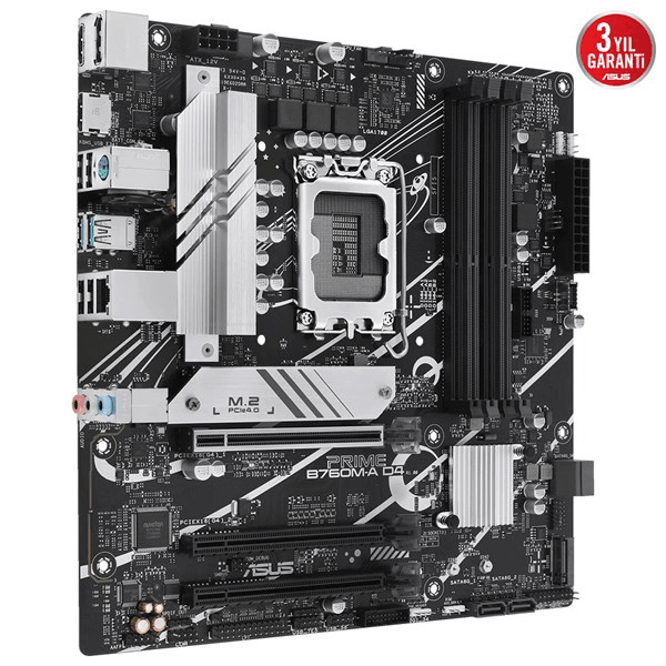 ASUS PRIME B760M-A D4-CSM DDR4 HDMI-DP PCIE 4.0 1700p mATX KURUMSAL ANAKART