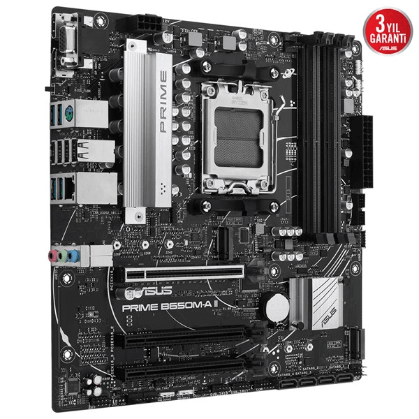 ASUS PRIME B650M-A II-CSM DDR5 HDMI-DP PCIE 4.0 AM5 mATX KURUMSAL ANAKART