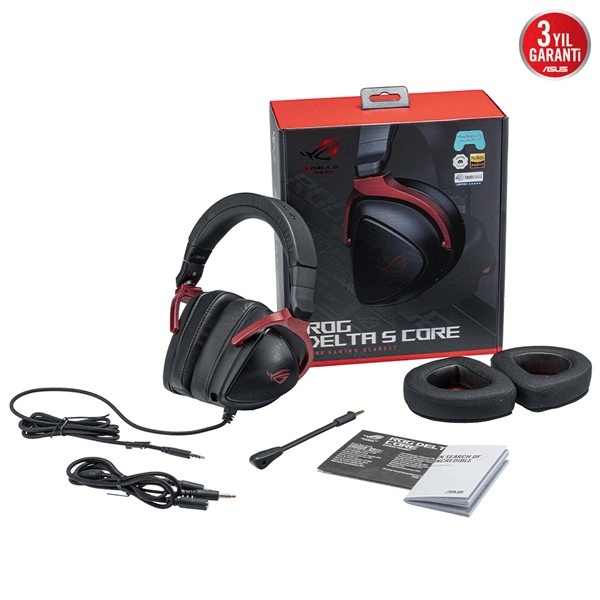 Asus Rog Delta S Core 7.1 Surround Ses 3.5 Mm Jak Bağlantılı Pc/Ps5/Xbox/Nıntendo Ve Mobil Oyunlar İçin Oyuncu Kulaklığı