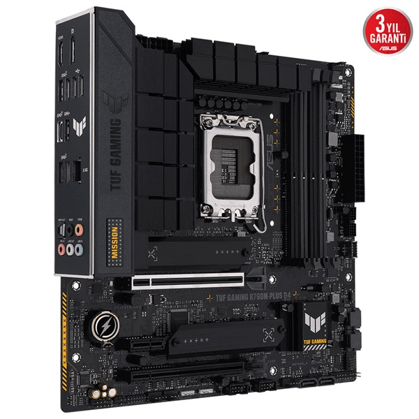 ASUS TUF B760M-PLUS GAMING D4 DDR4 HDMI-DP PCIE 4.0 1700p mATX